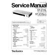 TECHNICS STZ15L/K Manual de Servicio