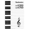 TECHNICS SX-K700 Manual de Usuario