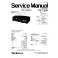 TECHNICS RS-D250 Manual de Servicio