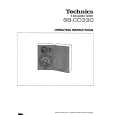 TECHNICS SBCD330 Manual de Usuario