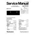 TECHNICS RS-X101 Manual de Servicio