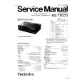 TECHNICS RSTR373 Manual de Servicio