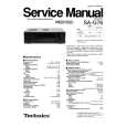 TECHNICS SAG76 Manual de Servicio