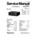 TECHNICS RS-X911 Manual de Servicio