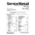 TECHNICS SA210/K Manual de Servicio
