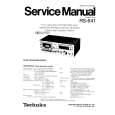 TECHNICS RS641 Manual de Servicio