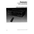 TECHNICS SA-GX505 Manual de Usuario