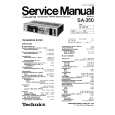 TECHNICS SA350 Manual de Servicio