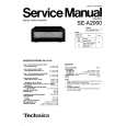 TECHNICS SE-A2000 Manual de Servicio