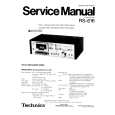 TECHNICS RS616 Manual de Servicio