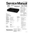 TECHNICS SLP100 Manual de Servicio