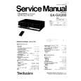 TECHNICS SAGX200 Manual de Servicio