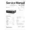 TECHNICS RSTR167 Manual de Servicio