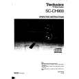 TECHNICS SCCH900 Manual de Usuario