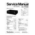 TECHNICS RSTR265 Manual de Servicio