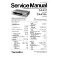 TECHNICS SA410/K Manual de Servicio