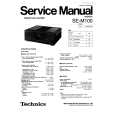TECHNICS SEM100 Manual de Servicio